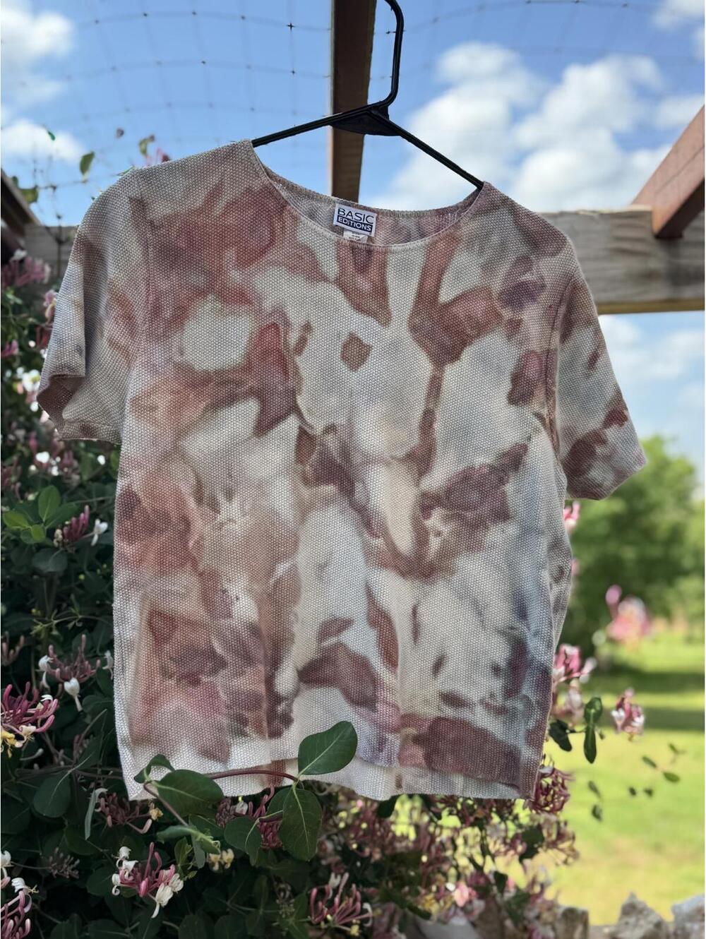 Ice tie dyed vintage basic editions crop top